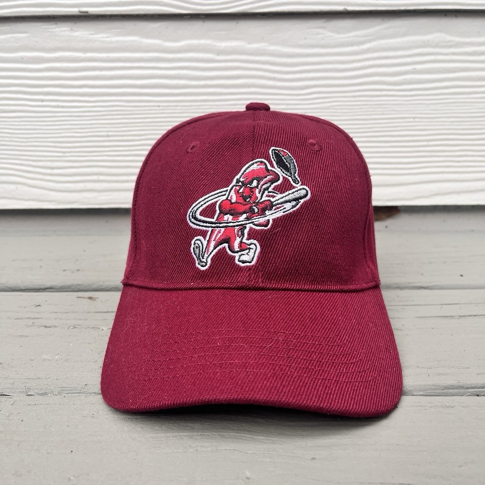 Macon Bacon Baseball Cap‎ Red Unisex Adult Minor League Adjustable Hat
